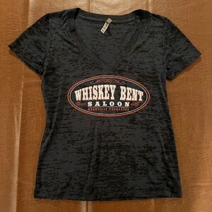 Whiskey Bent Saloon Nashville Tennessee Women’s V-Neck Shirt Top - Size XL